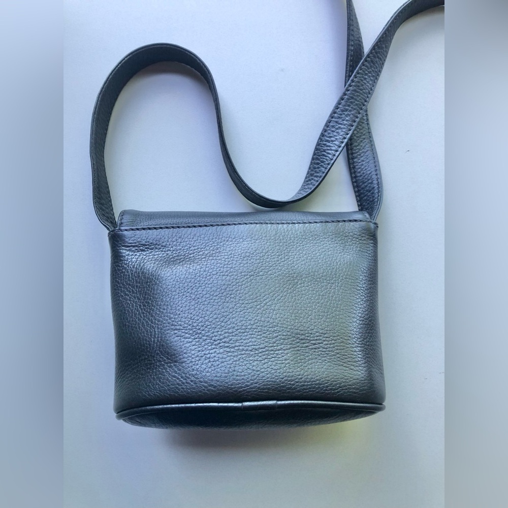 Vintage Coach Black Leather Small Sonoma Flap Crossbody #4919 with creed error - Picture 4 of 13
